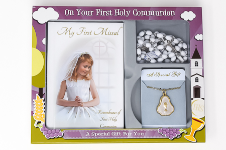 Girl's First Holy Communion Gift Set.
