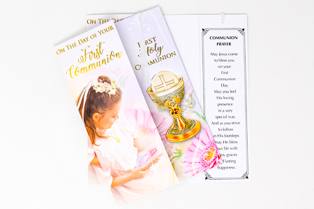 First Holy Communion Bookmark Card.