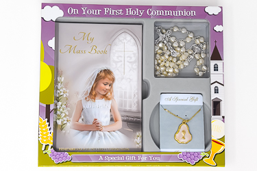 Girl's First Holy Communion Gift Set.