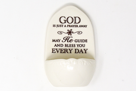 God Bless this House Holy Water Font.