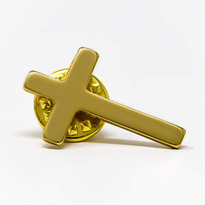 Gold Cross Pin.