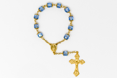 Miraculous Blue Decade Rosary.