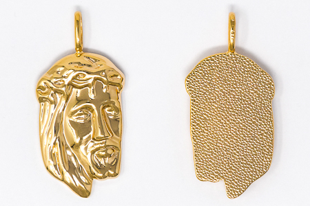 Gold Pendant of Jesus.