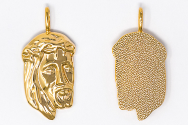Gold Plated Pendant of Jesus.