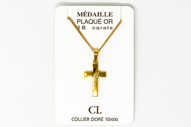 Gold Plated Cross Necklace.