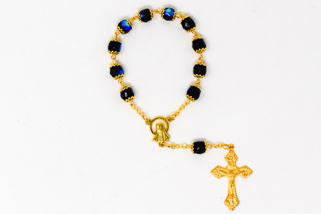 Gold Virgin Mary Decade Rosary.