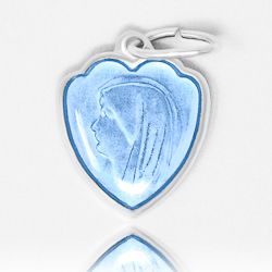 Blue Heart Lourdes Medal.