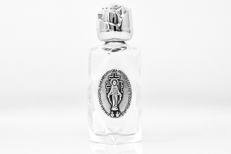Lourdes Glass Holy Water Bottle.