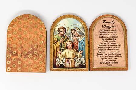 Holy Family Folding Plaque.
