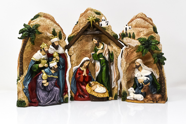 Nativity with Holy Family.