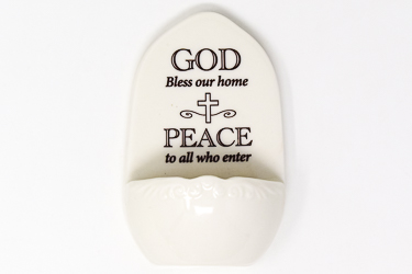 God Bless this House Holy Water Font.