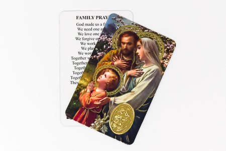 Holy family Prayer Card.