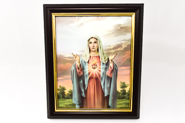 Immaculate Heart of Mary Framed Picture.