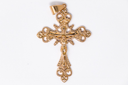 Large Crucifix Gold Pendant.