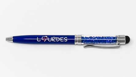 Lourdes Blue Crystal Pen.