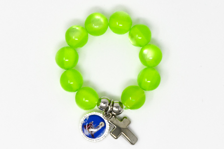 Lourdes Glass Rosary Ring.