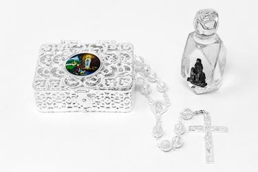 Lourdes Water & Rosary Gift Set