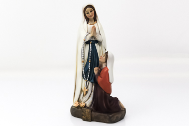 Hl Bernadette v Lourdes Madonna Heiligenfigur Madonnenfigur Statue Deko 20 cm 