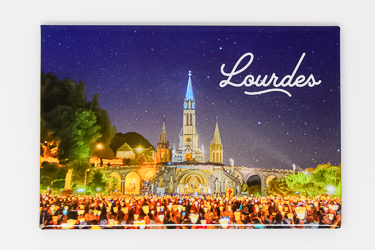 Lourdes Torchlight Procession Magnet.