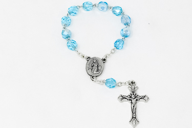 Lourdes Crystal Handheld Rosary.