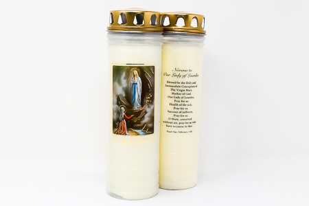 Our Lady of Lourdes Vigil Candle 7 Days & 7 Nights.