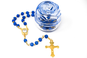 Lourdes Water Rosary Beads