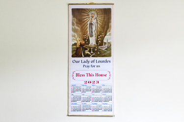 2023 Lourdes Apparition Calendar.