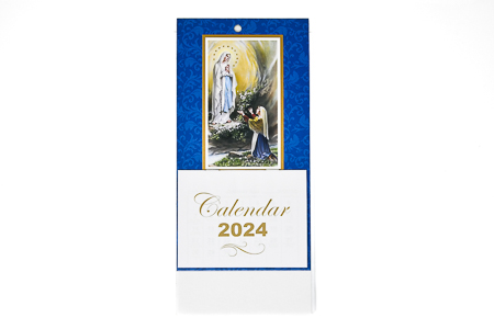 2024 Lourdes Standing Calendar.