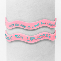 Lourdes Rubber Bracelet.