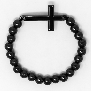 Men's Cross Bracelet Nickel Free.
