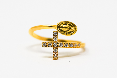 Miraculous Medal Gold Ring.