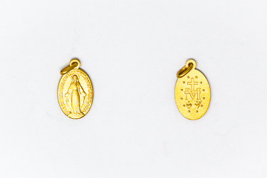 Gold Miraculous Medal.