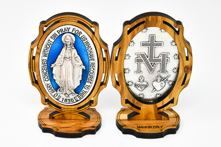 Miraculous Medal Standing Plaque.