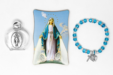 Miraculous Madonna & Lourdes Water Gift Set.