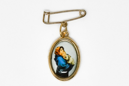 Mother & Child Lapel Pin.