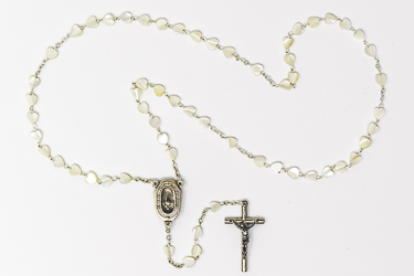 Mother of Pearl Lourdes Water Rosary.