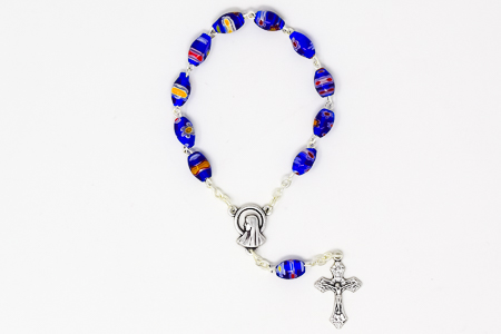 Murano Glass Decade Rosary Beads.