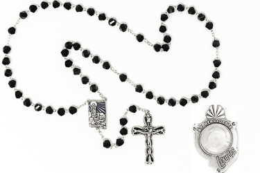 Black Water Rosary Beads.