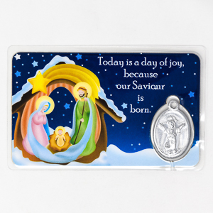 Nativity Christmas Prayer Card 