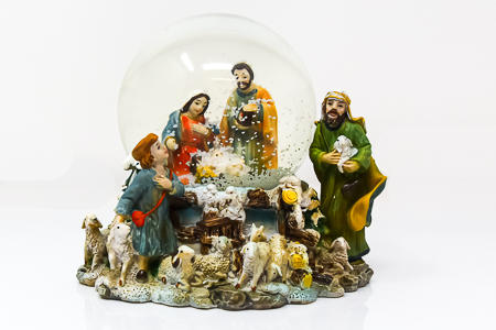 Nativity Holy Family Water Globe.