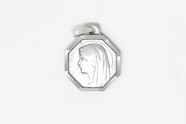 Silver Virgin Mary Medal.