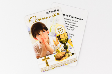 Boy's Communion Prayer Card