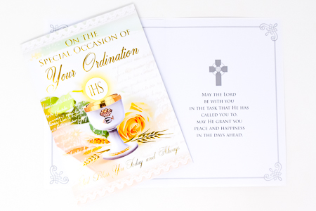 Special Occasion Ordination Card.