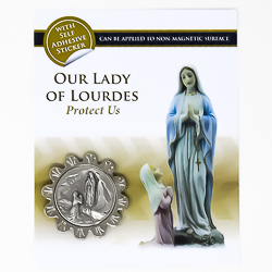 Our Lady of Lourdes Car Plaque.