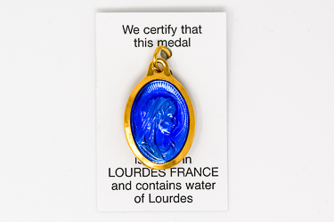 Gold Virgin Mary  water Pendant  comes with a Certified Certificate 