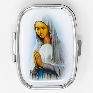 Our Lady of Lourdes Pill Box.