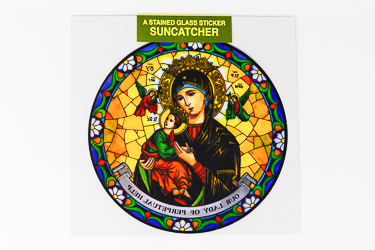 Our Lady of Perpetual Help Sun Catcher.