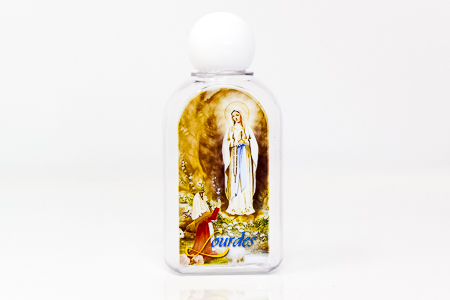 Lourdes Oval Plastic Bottle