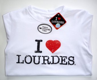 Ladies Lourdes White T-Shirt.