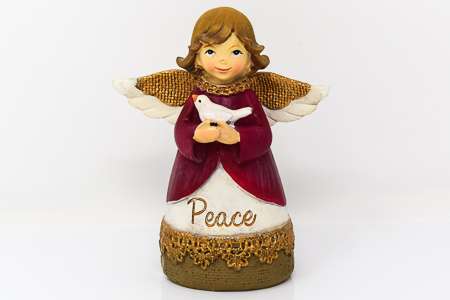 Peace Christmas Angel Statue.